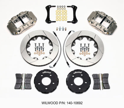 1994-2004 Wilwood Superlite 4R Front Big Brake Kit; Anodized Gray Calipers