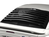 1994-2004 Rear Window Louvers; Smooth Aluminum