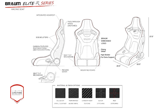 Braum Elite-R Series Sport Seats