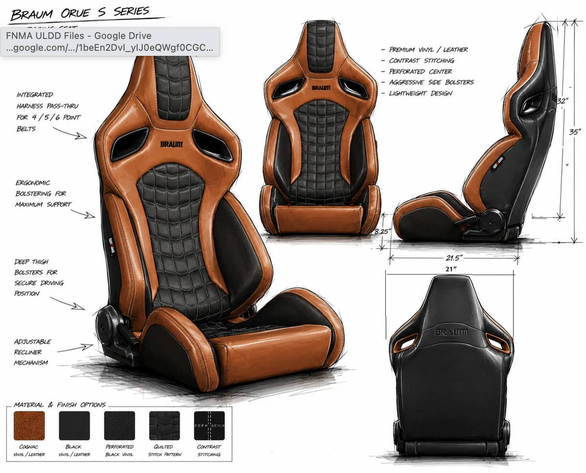Braum Orue S Series Sport Seats