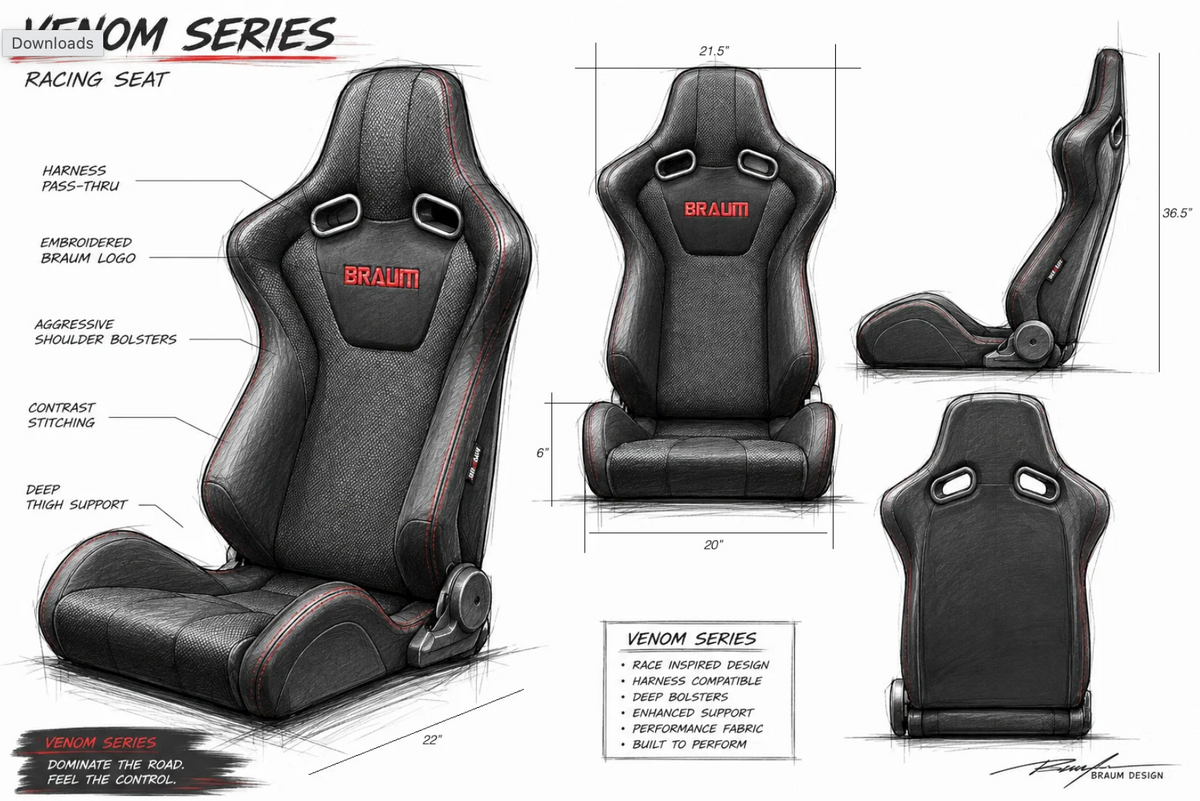 Braum Venom Series Sport Seats