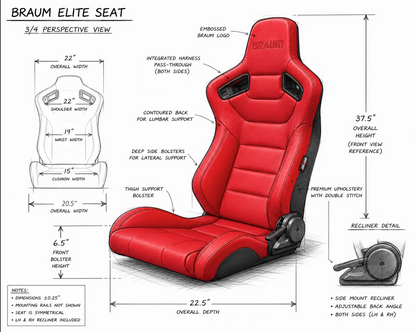 Braum Elite Series Sport Reclining Seats