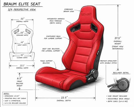Braum Elite Series Sport Reclining Seats