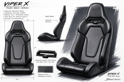 Braum Viper X Series Fixed Back Bucket Seat