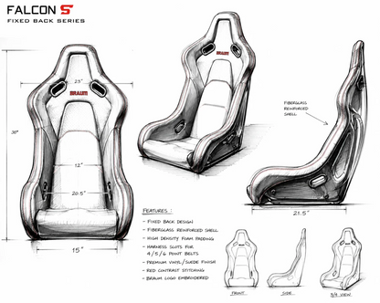 Braum Falcon-S Composite FRP Bucket Seat