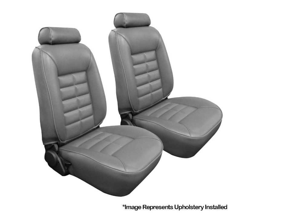1981-1992 Mustang LX Hatchback TMI Standard Low Back Buckets, Vinyl, Full Set