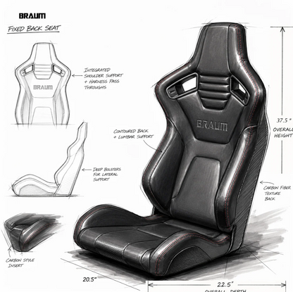 Braum Elite-X Series Fixed Back Sport Seat