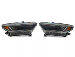 2015-2017 Mustang Raxiom LED Headlights Black Housing Smoked Lens