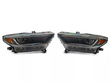 2015-2017 Mustang Raxiom LED Headlights Black Housing Smoked Lens