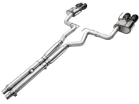 2024-2025 Mustang GT w/ Active AWE SwitchPath Cat-Back Exhaust with Diamond Black Tips