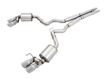 2018-2023 Mustang GT AWE Touring Edition Cat-Back Exhaust with Chrome Silver Tips