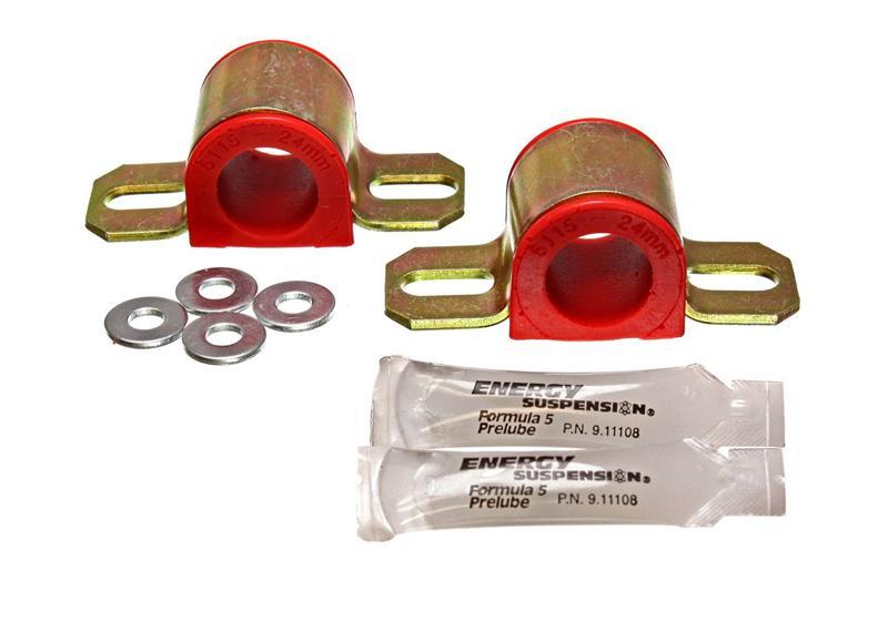 Energy Suspension 2015 Ford Mustang 22mm Rear Sway Bar Bushings - Red