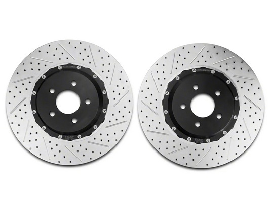 2015-2023 Mustang GT Perf Package Baer Brakes Eradispeed+ Front Drilled Slotted