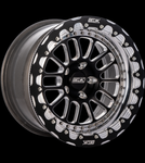 2015-2023 Mustang GT Belak Series 2 17x10.5 Single Beadlock Black Machined Finish Wheel