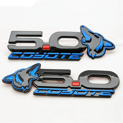 2015-2025 Mustang Howling Coyote 5.0 Fender Emblems