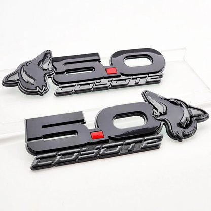 2015-2025 Mustang Howling Coyote 5.0 Fender Emblems