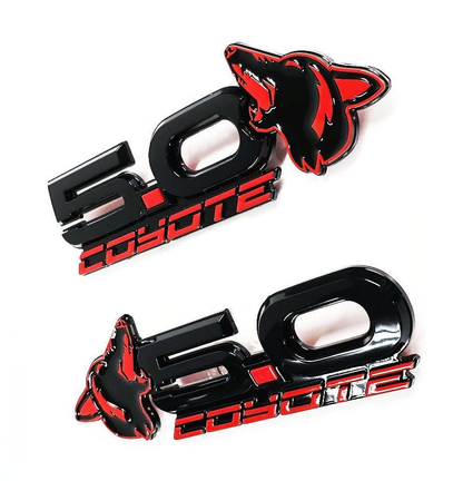 2015-2025 Mustang Howling Coyote 5.0 Fender Emblems