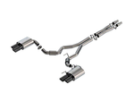 2024-2025 Mustang GT Borla ATAK Cat-Back Exhaust with Quad Black Chrome Tips