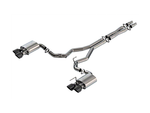 2024-2025 Dark Horse Borla ATAK Cat-Back Exhaust with Black Chrome Tips