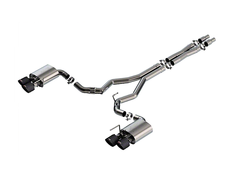 2024 Mustang Dark Horse Borla ATAK Cat-Back Exhaust with Carbon Fiber Tips