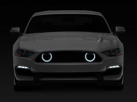 2018-2023 Mustang Mach 1 Style Front Bumper with LED Turn Signals Unpainted