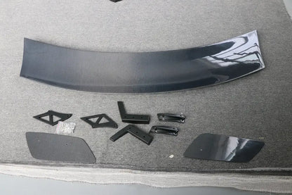 S650 Mustang carbon fiber spoiler with billet brackets