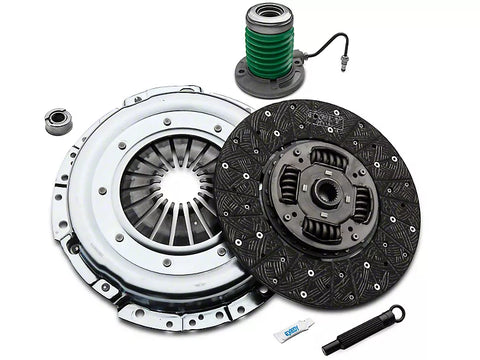 2011-2017 Mustang GT Exedy Grooved Mach 500 Stage 1 Organic Clutch Kit with Hydraulic Throwout Bearing 23-Spline