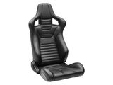 Corbeau Sportline RRS Reclining Seats Black Vinyl/Carbon Vinyl Pair