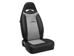 Corbeau Moab Reclining Seats Black Vinyl/Grey Perforated Vinyl Pair