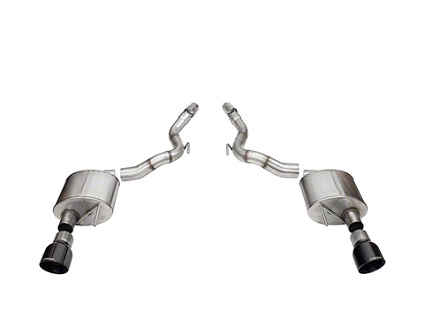 2024 Mustang GT Convertible Corsa Sport Axle-Back Exhaust with Black Tips