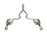 2024-2025 Mustang GT w/o active Corsa Xtreme Cat-Back Exhaust Straight Cut Polished Tips