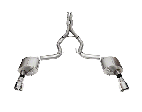 2024-2025 Mustang GT Corsa Xtreme Cat-Back Exhaust Polished Tips