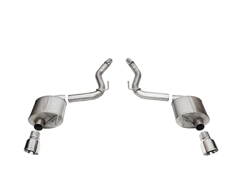 2024 Mustang Corsa Touring Axle-Back Exhaust with Polished Tips