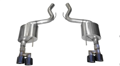 2018-2023 Mustang GT w/o Active Corsa Sport Axle-Back Exhaust with Black Tips
