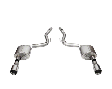 2024 Mustang GT Corsa Sport Axle-Back Exhaust with Straight Cut Polished Tips