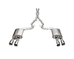 2024-2025 Mustang Dark Horse Corsa Xtreme Valved Cat-Back Exhaust with Straight Cut Polished Tips