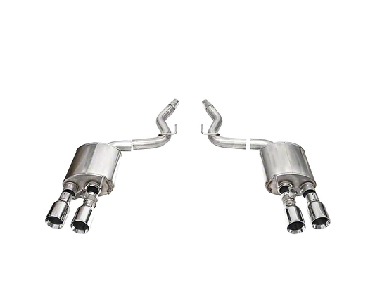 2024-2025 Mustang Dark Horse Corsa Sport Valved Cat-Back Exhaust with Straight Cut Polished Tips