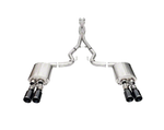 2024 Mustang GT Corsa Performance Xtreme Valved Cat-Back Exhaust with Straight Cut Black Tips