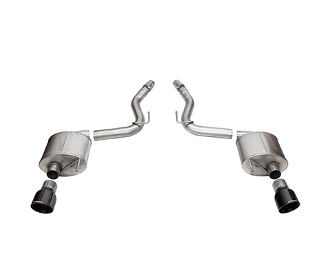 2024 Mustang GT Corsa Touring Axle-Back Exhaust with Black Tips