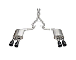 2024-2025 Mustang Dark Horse Corsa Xtreme Valved Cat-Back Exhaust with Straight Cut Black Tips