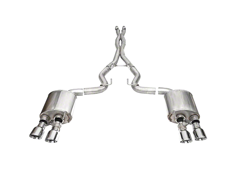 2024-2025 Mustang Dark Horse Corsa Xtreme Valved Cat-Back Exhaust with Pro-Series Polished Tips