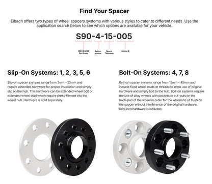 Eibach Pro-Spacer System 25mm Spacer - 2015 Ford Mustang Ecoboost / V6 / GT