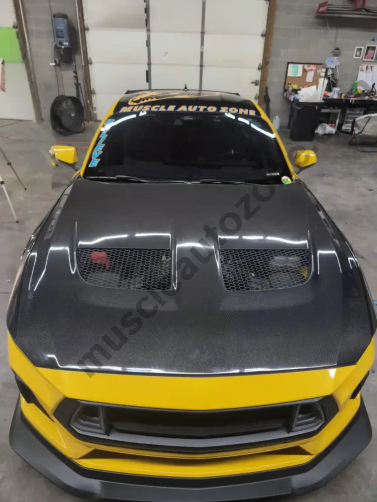 GTD Carbon Fiber Hood for 2024 Mustang performance fit