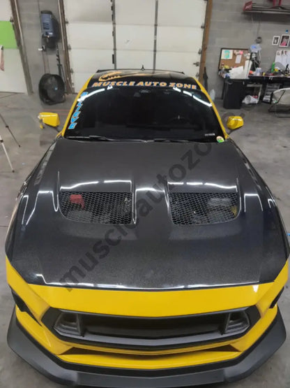 GTD Carbon Fiber Hood for 2024 Mustang performance fit