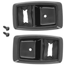 1979-1993 Mustang Black Inside Interior Door Handle Trim Bezels