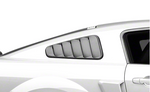 2005-2009 Classic Quarter Window Louvers; Matte Black