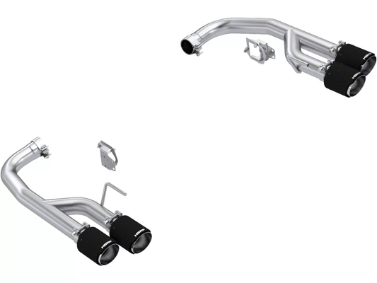 2024-2026 Mustang GT 5.0L MBRP 2.5" Pro Valve Delete Axle-Back Race Version Carbon Fiber Tips