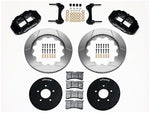 1994-1999 Wilwood Superlite 6R Front Big Brake Kit with 14-Inch Slotted Rotors; Black Calipers