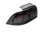 1996-1998 Raxiom Axial Series Altezza Style Tail Lights; Black Housing; Smoked Lens