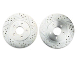 2005-2014 Baer Sport Drilled and Slotted Rotors; Rear Pair